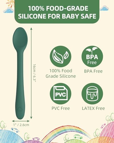 KingKam Silicone Baby Spoons