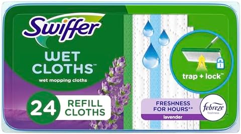 Swiffer Sweeper Wet Mopping Cloths with Freshness Lavender Comfort