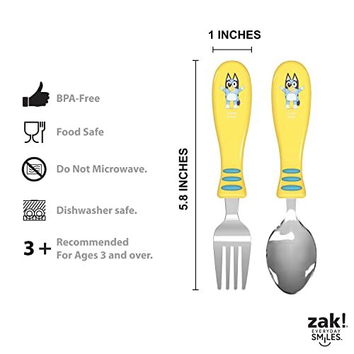 Zak Designs Bluey 5-Piece Dinnerware Set for Kids - Endless Fun Convenience