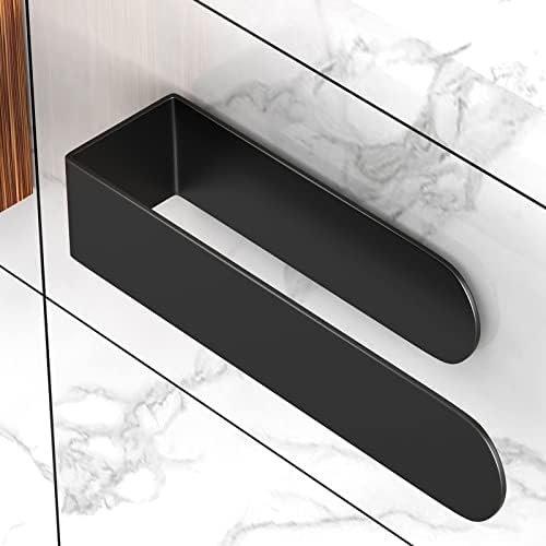 Stain-Resistant Self-Adhesive Towel Holder Black
