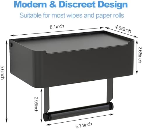 JUYSON Toilet Paper Holder with Shelf