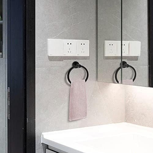 Premium Black Wall-Mounted Towel Holder SUS304 stainless steel