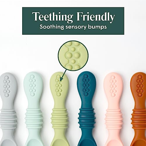 Simka Rose Silicone Baby Spoons Set of 6