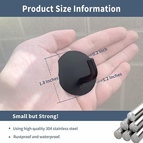 Arcesatisfied Heavy-Duty Adhesive Stick-On Wall Bathroom Hooks