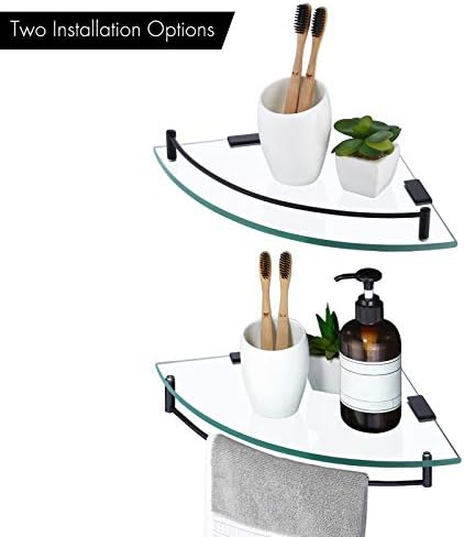 KES Tempered Glass Corner Shelf