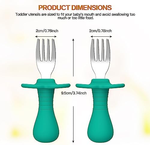 Perfect 4-Piece Toddler Fork Set for Safe Enjoyable Feeding