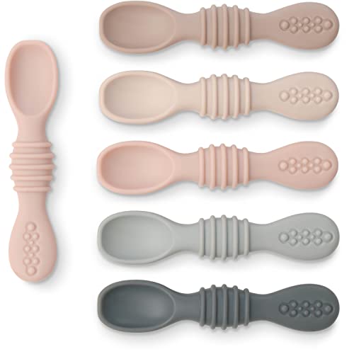 Simka Rose Silicone Baby Spoon Set for Infants Toddlers