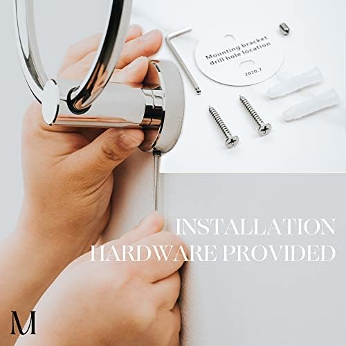 Marmolux ACC Chrome Towel Ring Heavy Duty Hand Towel Holder