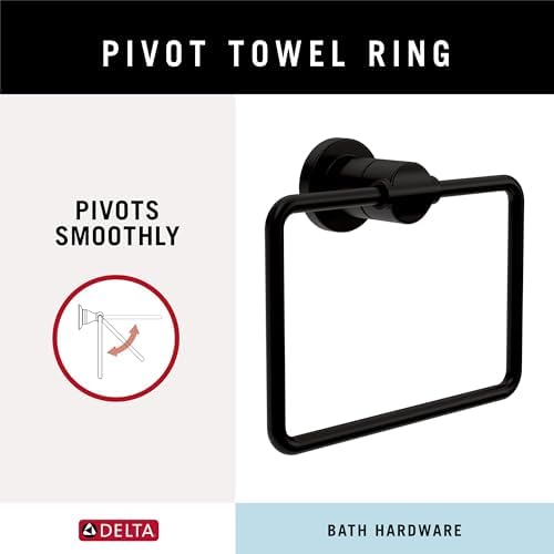 Delta Nicoli Hand Towel Holder Black Matte