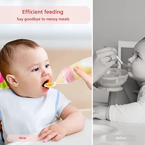 Termichy Baby Food Dispenser Spoon Squeeze Feeder for Self-Feeding