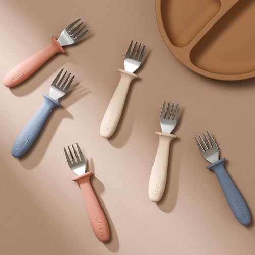 VITEVER 6-Piece Toddler Forks Set BPA Free