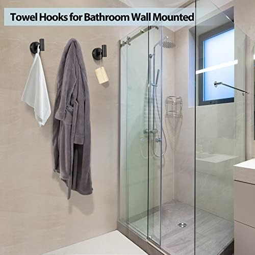 Kruodop 2-Piece Wall-Mount Tough Towel Coat Holder