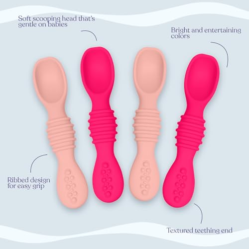 Glow-in-the-Dark Silicone Baby Spoon