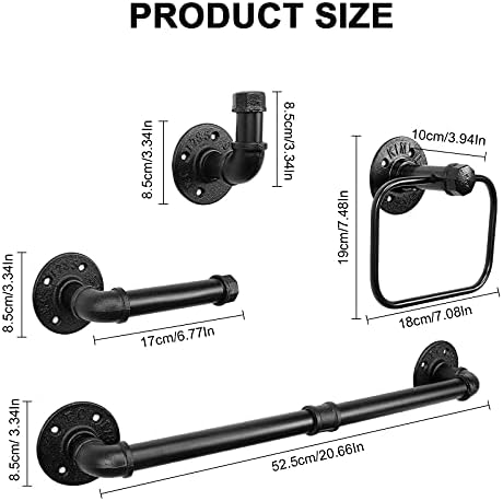 4-Piece Towel Ring Kit 18in