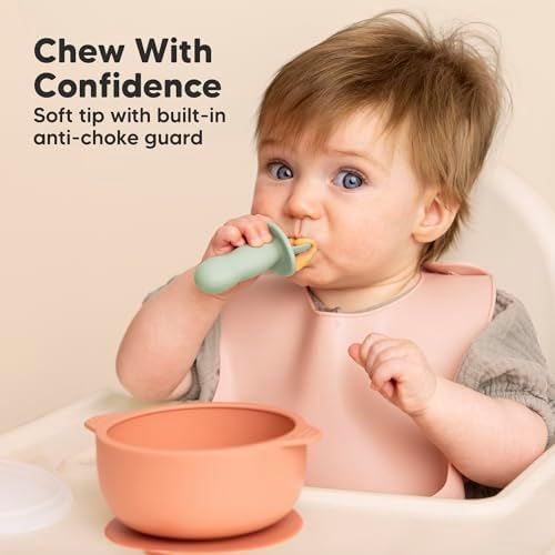 KeaBabies 4-Pack Silicone Feeding Set Freezer Tray with Clip Lid