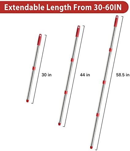 4-Section Spin Mop Handle 25-5 ft