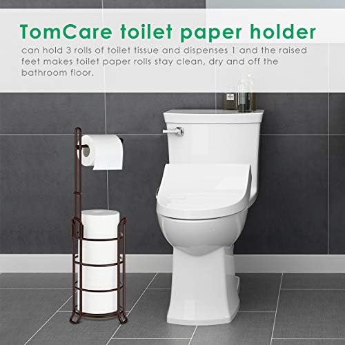 TomCare Large Capacity Space-Saving Toilet Paper Holder