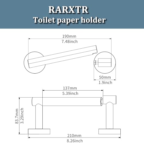 Stainless Steel Wall-Mounted Toilet Paper Organizer