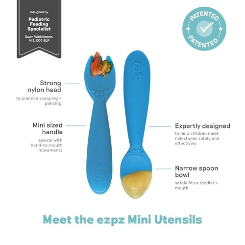 EZPZ Mini Utensils - BPA-Free - Toddler Set