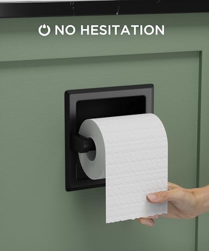 FORIOUS Recessed Toilet Paper Holder Stainless Steel