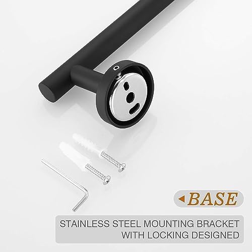 Moisturizing Modern and Durable 24-Inch Towel Bar Matte Black