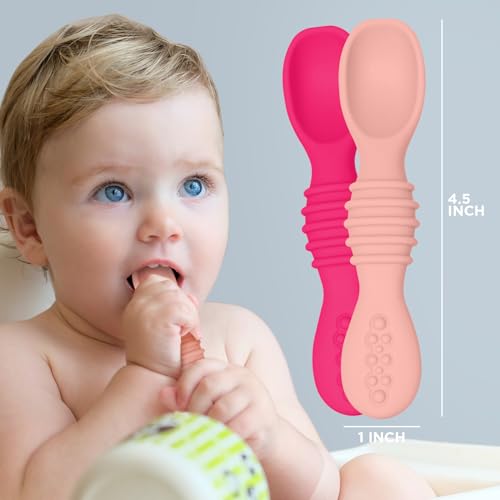 Glow-in-the-Dark Silicone Baby Spoon