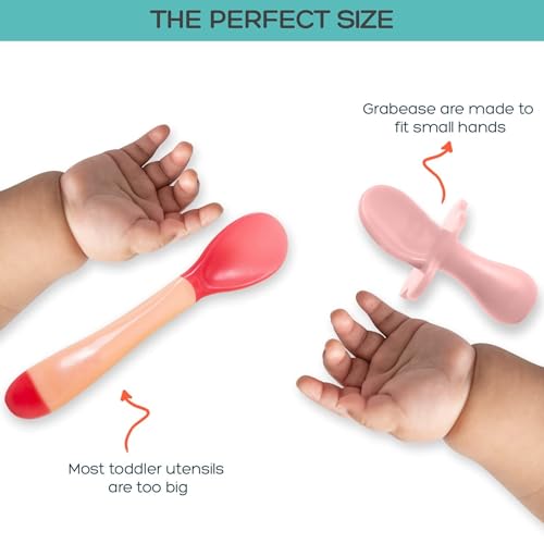 Grabease Toddler Utensils Set of 1 for Self-Feeding