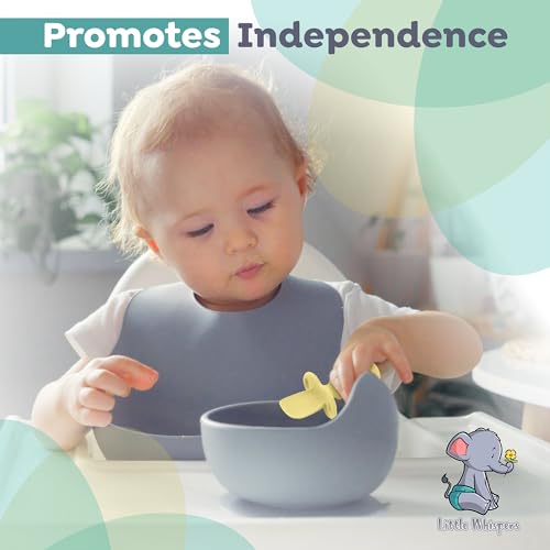 Little Whispers Baby Silicone Spoons - Self-Feeding 4-Pack