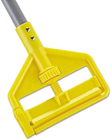 Adjustable Fiberglass Mop Handle 1 Dia x 54 GrayYellow - Rubbermaid Commercial Invader