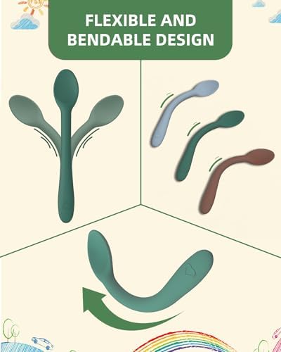 KingKam Silicone Baby Spoons