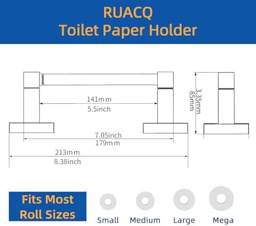 Stylish Double-Post Toilet Paper Holder
