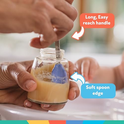 Nuby 2-in-1 Hot Safe Feeding Spoons - 4-Pack for Babies