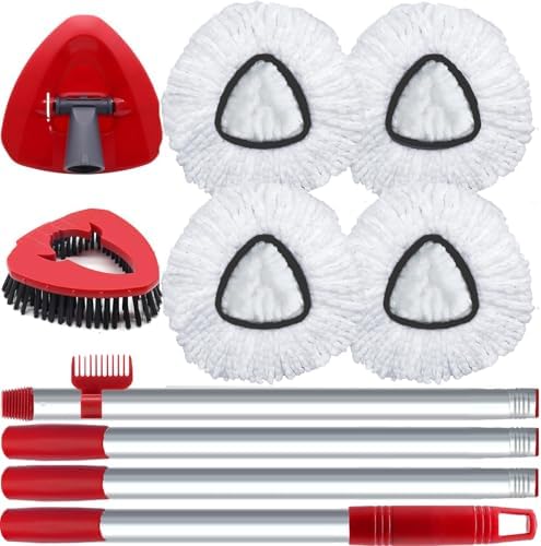 Fatmass Spin Mop Replacement Heads Brushes Set