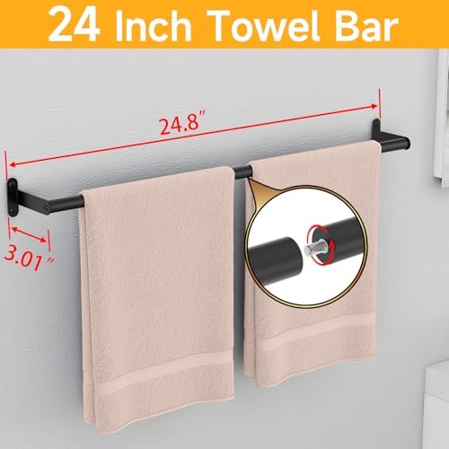 MKO Towel Bar for Bathroom Wall