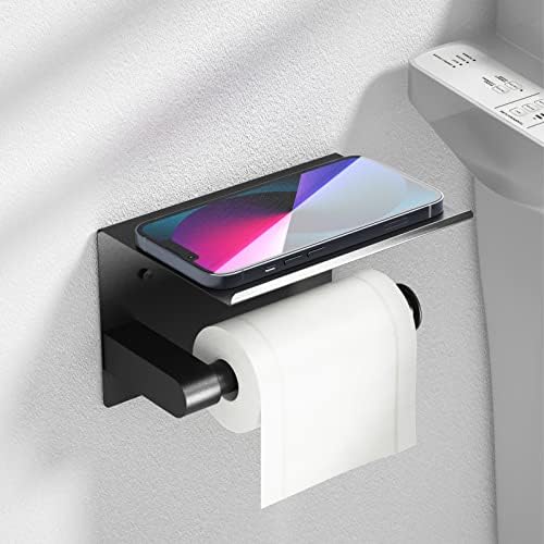 Black Toilet Paper Holder Wall-Mounted