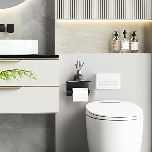 Black Toilet Paper Holder Wall-Mounted