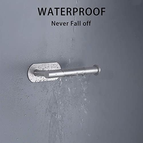 Sturdy 3M Toilet Paper Holder No Drilling Stainless Steel Brushed Nickel