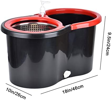 Stainless Steel 61 Extended Handle Spinning Mop Bucket System