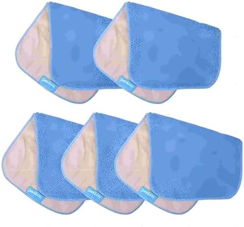 KEEPOW Microfiber Mop Cloth Refills Double-Sided Design for MRSIGA 5-Pack