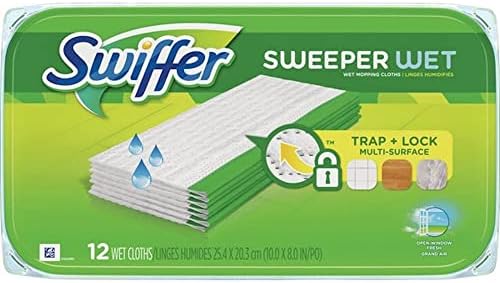 Swiffer Sweeper Wet Mopping Pad Refill Fresh Scent 12 Count