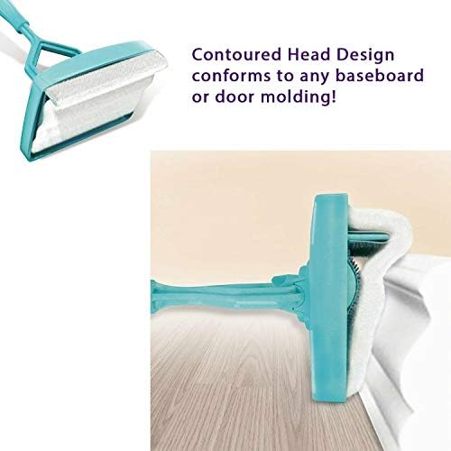 Mop Baseboard Brush Buddy Extendable Microfiber Cleaning Brush for Home