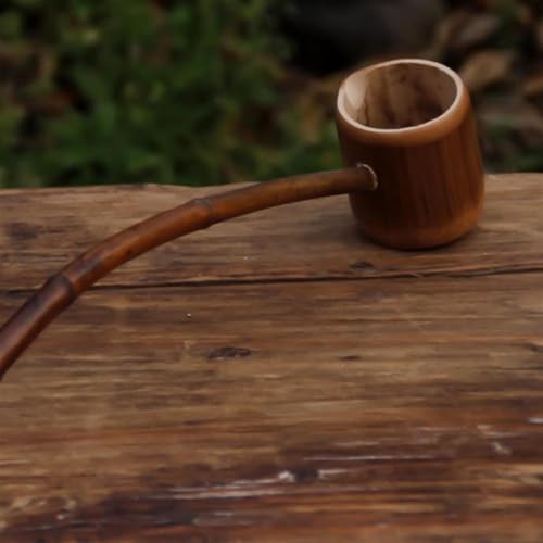 Long Handle Carbonized Bamboo Water Scoop - Eco-Friendly Durable