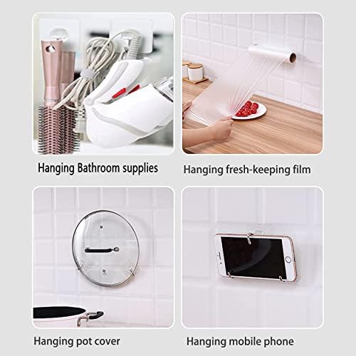 Durable Adhesive Wall Hooks 24-Pack