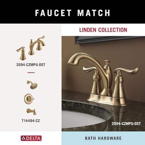 Delta Faucet 79446-CZ Linden Towel Ring Champagne Bronze
