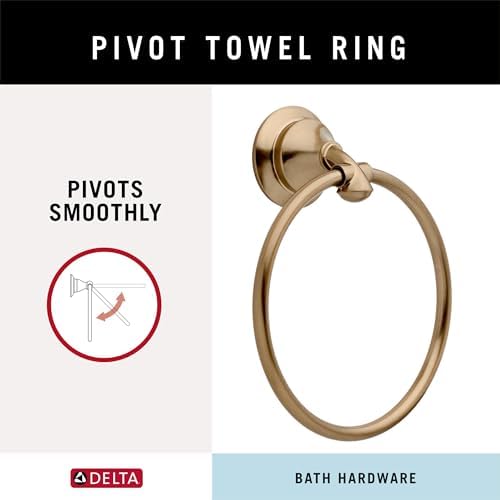 Delta Faucet 79446-CZ Linden Towel Ring Champagne Bronze