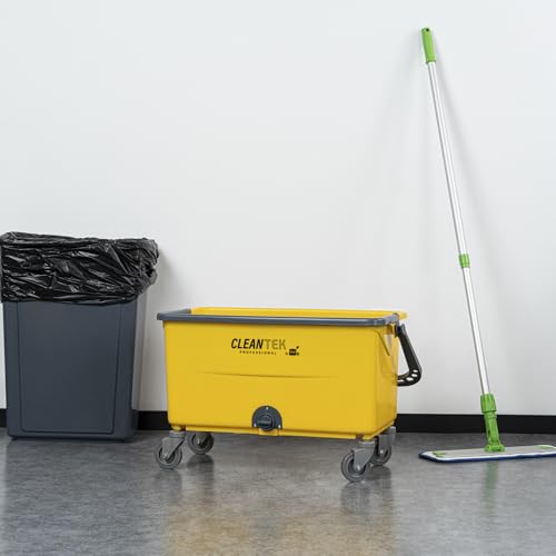 Ergonomic Handle 44 Quart Quick Drain Bucket with Wheels Multi-Functional Mopping Bucket