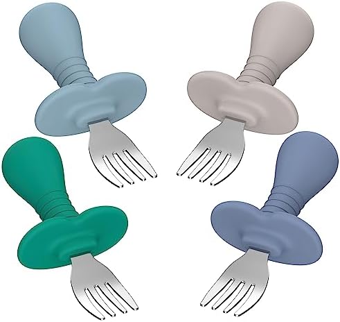 Perfect 4-Piece Toddler Fork Set for Safe Enjoyable Feeding
