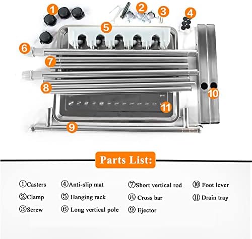 Sturdy Mop Broom Holder Stainless Steel Organizing Rack