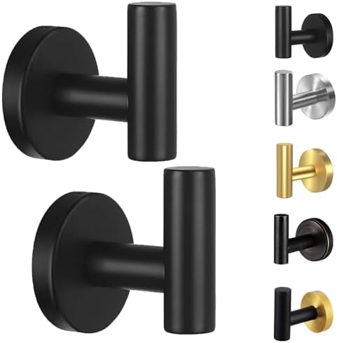 Kruodop 2-Piece Wall-Mount Tough Towel Coat Holder