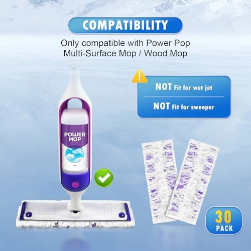 Effortless Mopping with Bisenkud 30 Count Pads for Swiffer Power Mops
